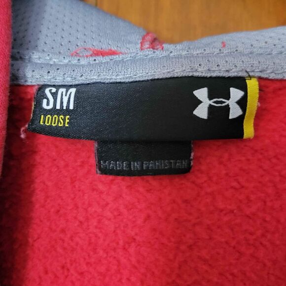 Men's Size Small Under Armour Cardinal Hoodie - Picture 4 of 5